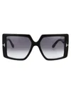 Tom Ford Squared Sunglasses Ft0921 01 B In 黑色的