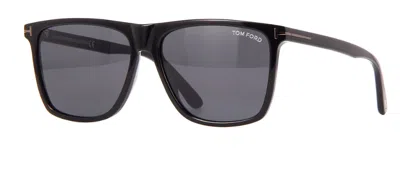 Pre-owned Tom Ford Ft0832n 01a Black/grey Mirrored Square Men's Sunglasses In Gray