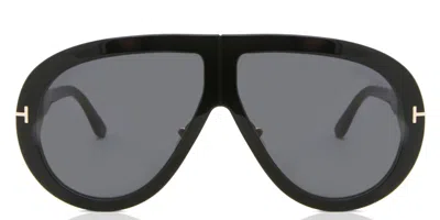 Tom Ford Ft0836/s Troy 01a Occhiali Da Sole Neri Per Uomo In White