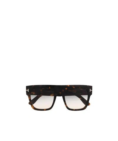 Tom Ford Ft0847 Renee Square-frame Sunglasses In Black