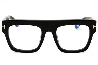 Tom Ford Ft0847 Sunglasses In Shiny Black/transparent