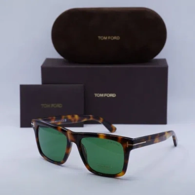 Pre-owned Tom Ford Ft0906 53n Blonde Havana/green 58-17-145 Sunglasses