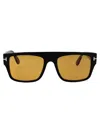 Tom Ford Squared Sunglasses Ft0907 01 E In Brown