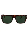 Tom Ford Tortoiseshell Square Frame Sunglasses In Green