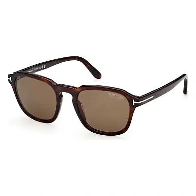 Pre-owned Tom Ford Ft0931-52h-52 Dark Havana Sunglasses In Brown Polarized