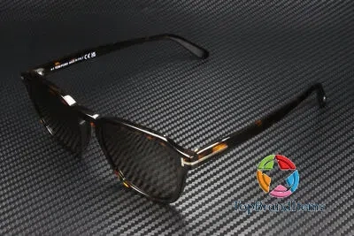 Pre-owned Tom Ford Ft0931 52h Avery Round Dk Havana Brown Polarized 52 Mm Men's Sunglasses