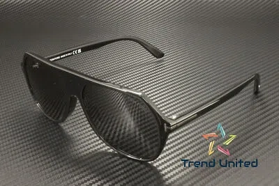 Pre-owned Tom Ford Ft0934 N 01a Hayes Plastic Shiny Black Smoke 59 Mm Men's Sunglasses In Gray