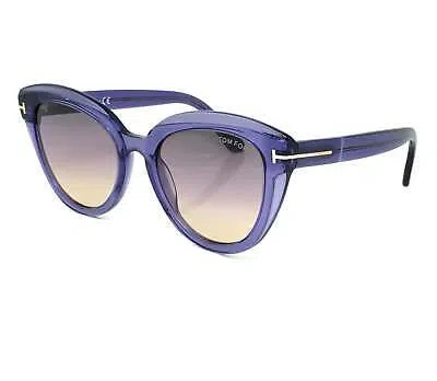 Pre-owned Tom Ford Ft0938-83b-53 Violet Sunglasses In Gray
