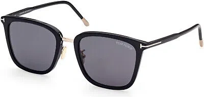 Pre-owned Tom Ford Ft0949-d Shiny Black Shiny Black 01a Sunglasses In Gray