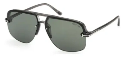 Pre-owned Tom Ford Ft1003-20n-63 Grey In Green