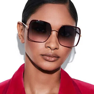 Pre-owned Tom Ford Ft1006-s-69w-60 Brown Sunglasses