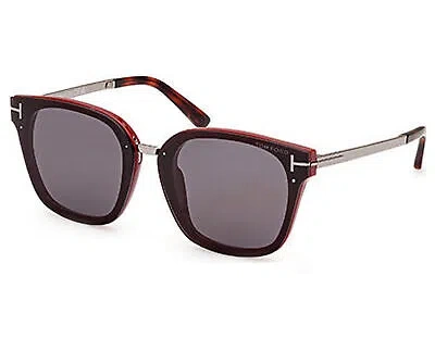 Pre-owned Tom Ford Ft1014-71a-68 Bordeaux Sunglasses In Gray