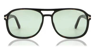 Tom Ford Ft1022 Rosco 52n Men's Sunglasses Tortoiseshell Size 58 In Black