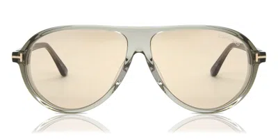 Tom Ford Ft1023 Marcus 93e Men's Sunglasses Green Size 60
