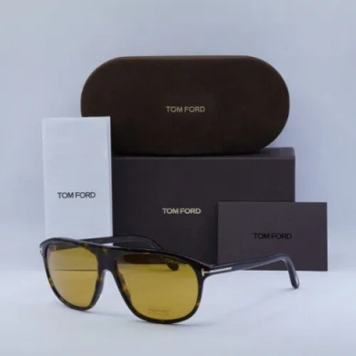 Pre-owned Tom Ford Ft1027 52e Havana/brown 60-14-140 Sunglasses Authentic