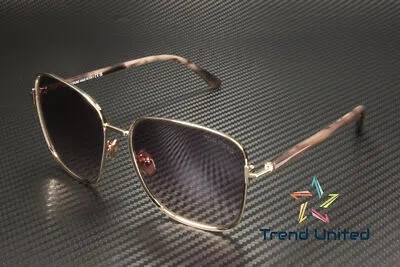 Pre-owned Tom Ford Ft1029 28z Metal Shiny Rose Gold Gradient 57 Mm Women's Sunglasses In Pink