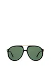 Tom Ford Eyewear Pilot Frame Sunglasses In Matte Black