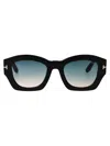 Tom Ford Square-frame Sunglasses In Black Blue