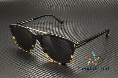 Pre-owned Tom Ford Ft1098 05a Plastic Black Other Smoke 54 Mm Men's Sunglasses In Gray
