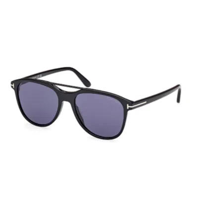 Tom Ford Damian-02 Ft1098 01v Sunglasses In Shiny Black
