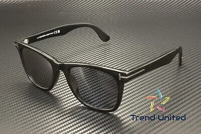 Pre-owned Tom Ford Ft1099 N 01d Plastic Shiny Black Smoke Polarized 52 Mm Men's Sunglasses In Gray