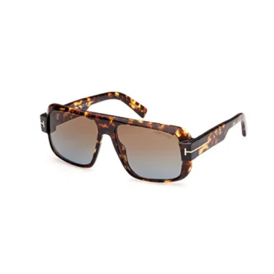 Tom Ford Turner Navigator Sunglasses, 58mm In 52f
