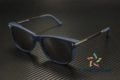 Pre-owned Tom Ford Ft1104 91c Acetate Matte Blue Smoke Mirror 53 Mm Men's Sunglasses