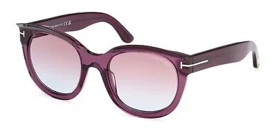 Pre-owned Tom Ford Ft1114-80z-54 Lilac Sunglasses In Purple