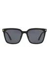 Tom Ford Ft1132-k Square-frame Sunglasses In Black