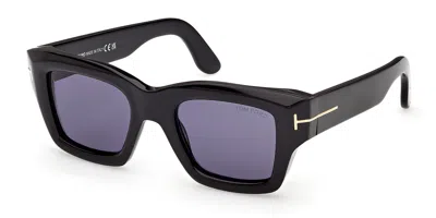 Tom Ford Ft1154 Ilias 01v Occhiali Da Sole Neri Per Uomo In Black