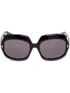 Tom Ford Eyewear Ren Square Frame Sunglasses In Schwarz