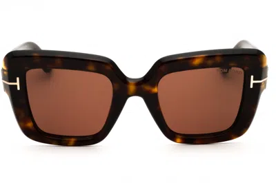 Tom Ford Ft1157 Sunglasses In 52j - Dark Havana / Roviex