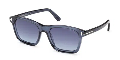 Tom Ford Ft1179 Barron 90w Occhiali Da Sole Blu Per Uomo In Blue