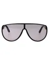 Tom Ford Mens Ft1182 Achilles Pilot-frame Acetate Sunglasses Shiny Black In Black