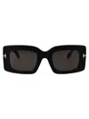 Tom Ford Rectangle-frame Sunglasses In Black