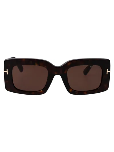 Tom Ford Rectangle-frame Sunglasses In Black