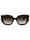 Tom Ford Eyewear Round Frame Sunglasses In Havana Green