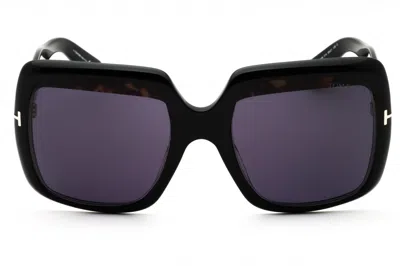 Tom Ford Ft1194 Sunglasses In Shiny Black  / Smoke