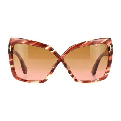 Tom Ford Ft119554f Cat-eye Tortoiseshell Sunglasses In Purple