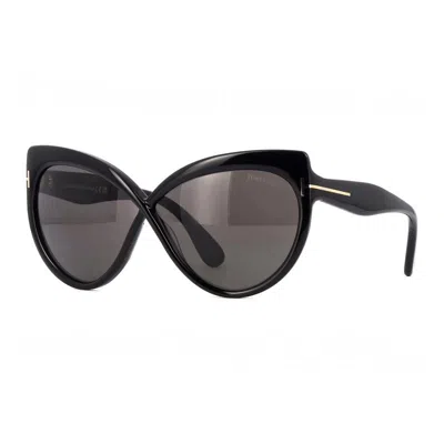 Tom Ford Ft1196 Shiny Sunglasses For Women In Black