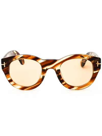 Tom Ford Ft1212 Sunglasses In Coloured Havana / Brown