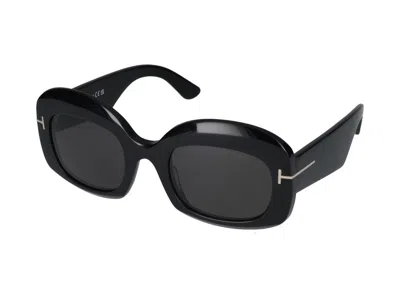 Tom Ford Ft1219 Injected Acetate Sunglasses In Black