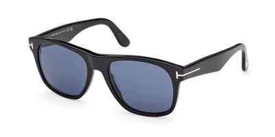 Tom Ford Ft1284 Marlon-02 01v Occhiali Da Sole Neri Per Uomo In Black