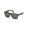 Tom Ford Ft1284 Tortoiseshell Rectangular Sunglasses In Brown