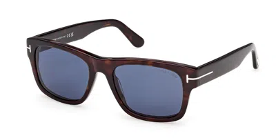 Tom Ford Ft1303 Smith-02 52v Occhiali Da Sole Tartarugatishell Per Uomo In Brown