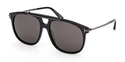 Tom Ford Ft1306 Sam-02 01a Occhiali Da Sole Neri Per Uomo In Black