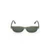 Tom Ford Ft1310 Translucent Acetate Oval Sunglasses In Gray