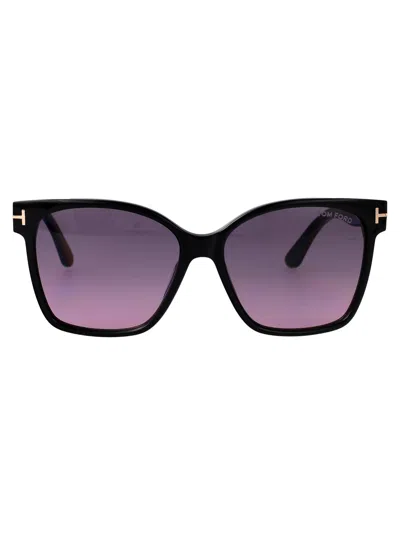 Tom Ford Butterfly Sunglasses Ft1312 01 B In Black
