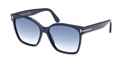 Tom Ford Ft1312 Iris-02 90w Occhiali Da Sole Blu Per Donna In Blue