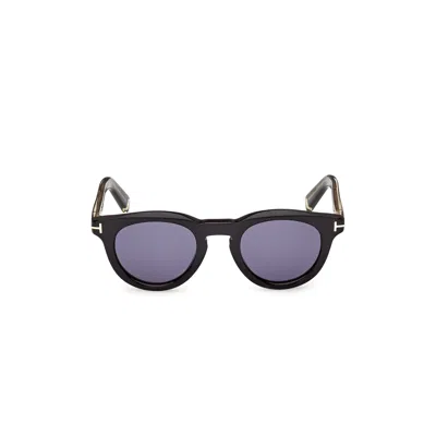 Tom Ford Ft1325 Rounded Frame Sunglasses In Blue